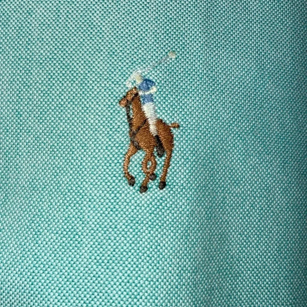 Ralph Lauren Yarmouth Button-Down Shirt L/S Mint Green Oxford 16 X 33